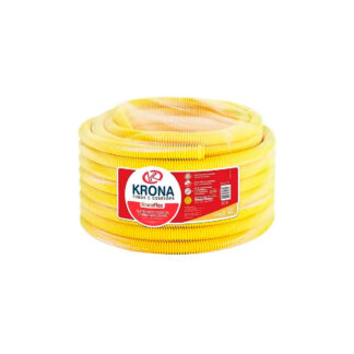 Mangueira Corrugada PVC Amarela 25 mm 3/4" Fortlev / Krona