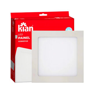 Luminária LED Sobrepor Quadrada 24 W 6000 K Slim Kian