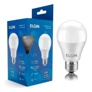 Lâmpada LED Bulbo 9 W E27 6500 K Elgin